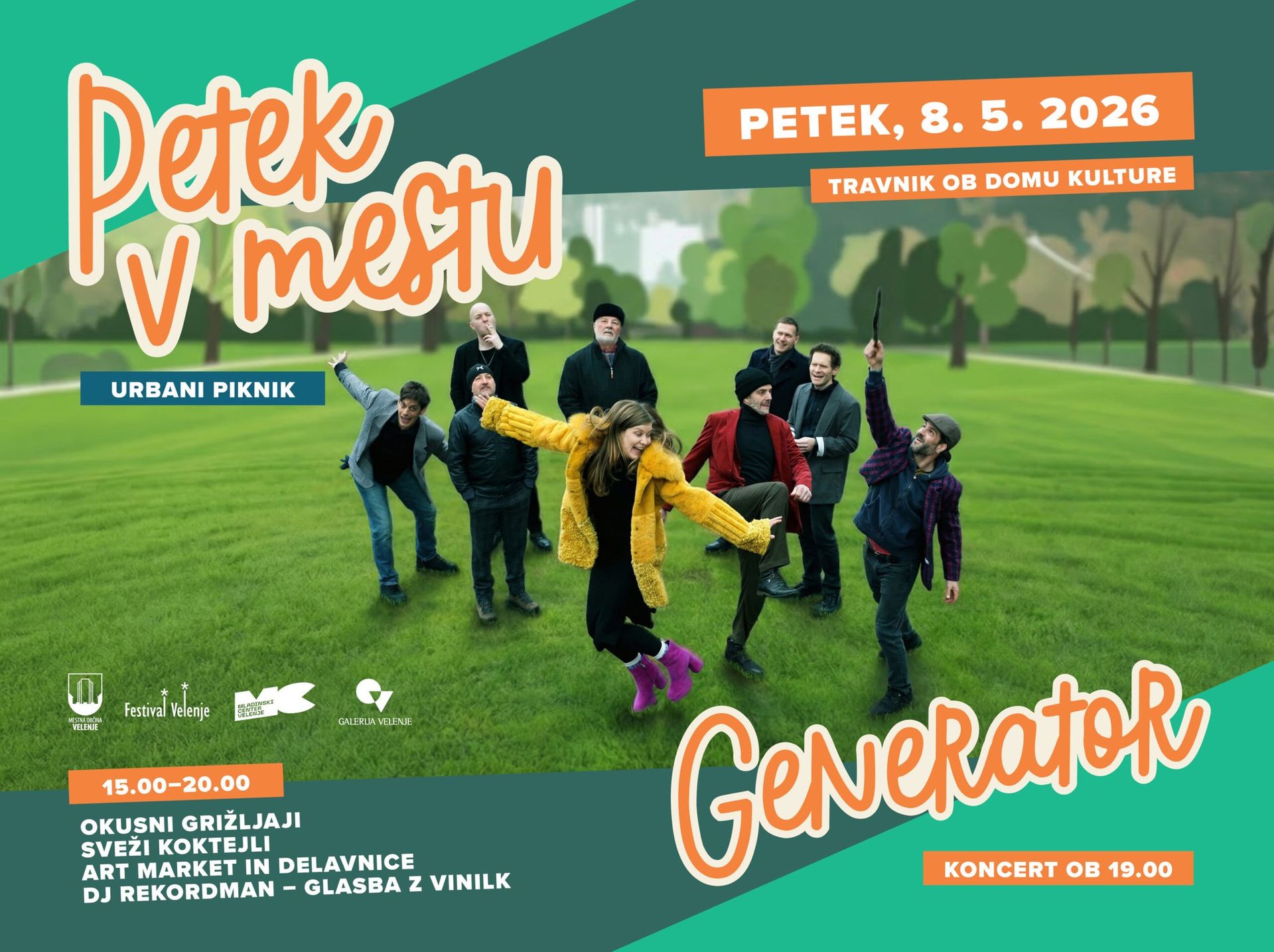 Petek, ki ga ne smete zamuditi: Urbani piknik ob Domu kulture Velenje