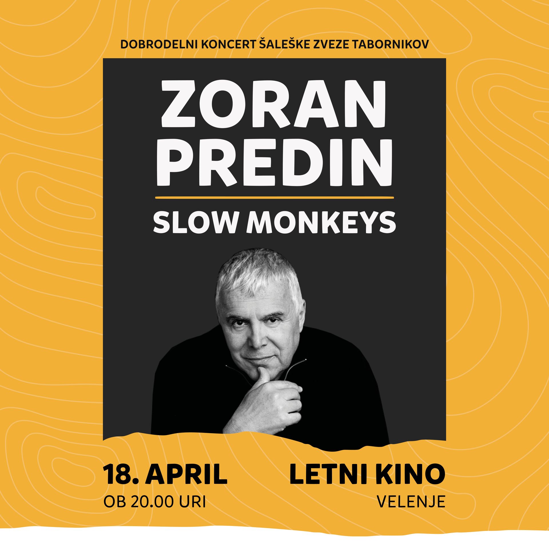 Dobrodelni koncert Šaleške zveze tabornikov – Zoran Predin & Slow Monkeys