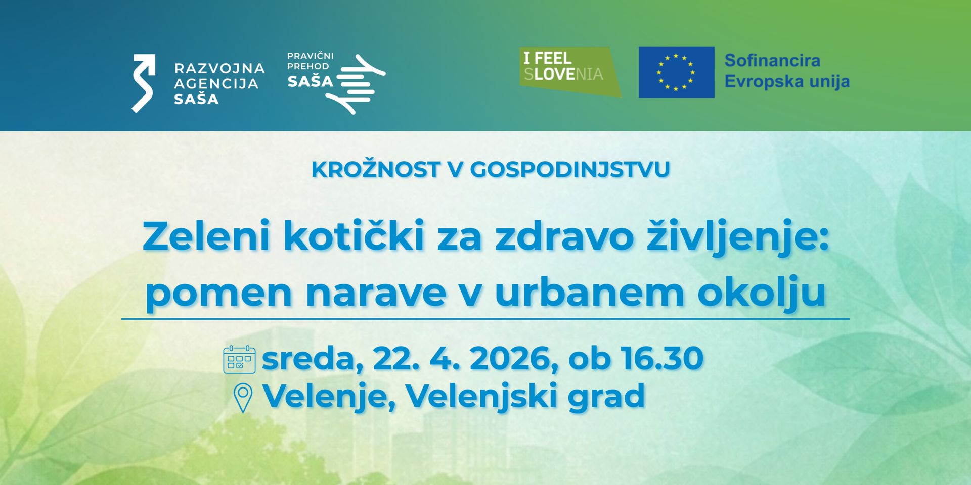 Krožnost v gospodinjstvu – Zeleni kotički za zdravo življenje: pomen narave v urbanem okolju