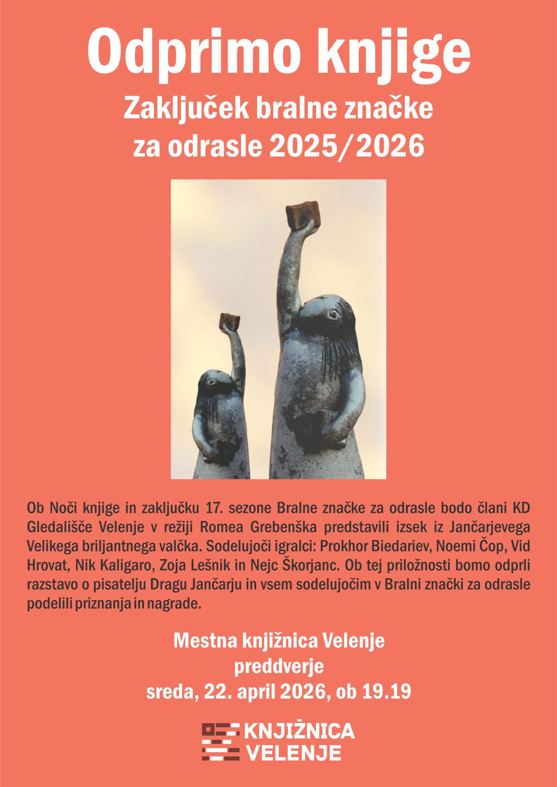 Zaključek bralne značke za odrasle 2025/2026