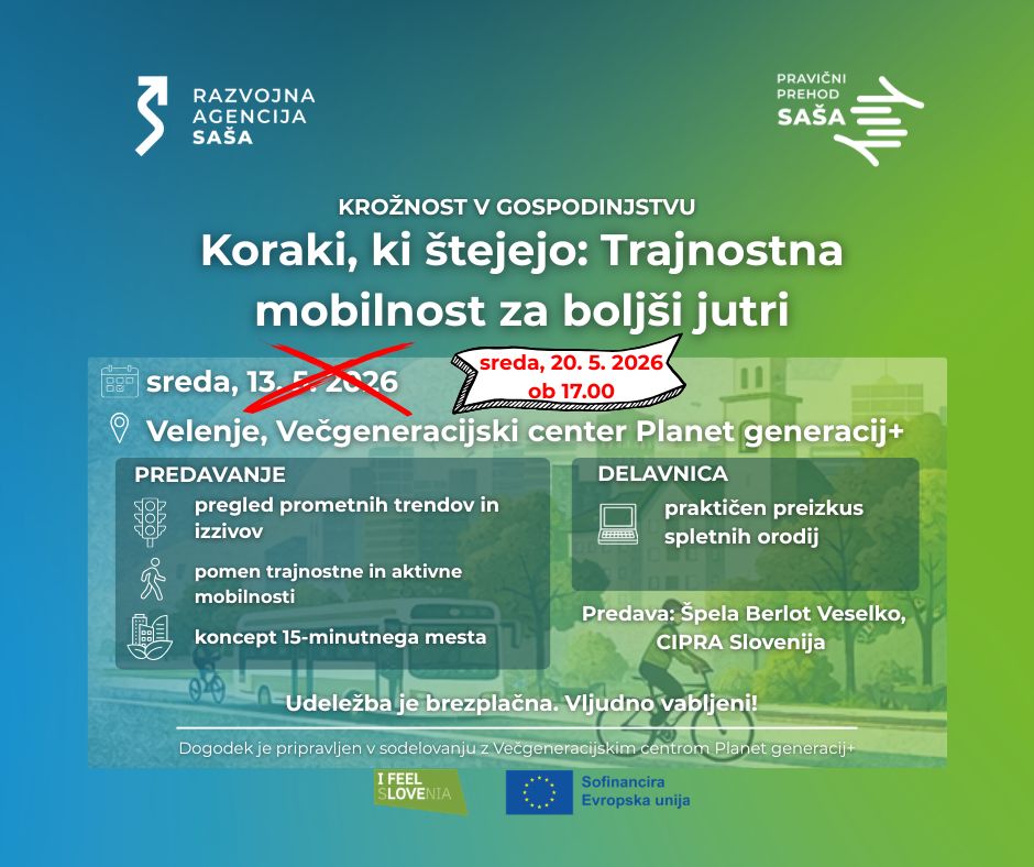 Koraki, ki štejejo: Trajnostna mobilnost za boljši jutri