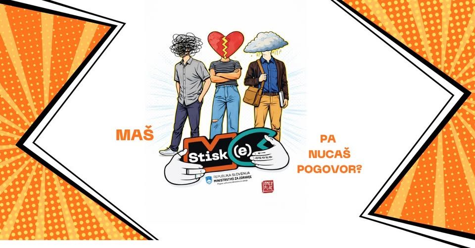 Maš STISKe pa nucaš pogovor?