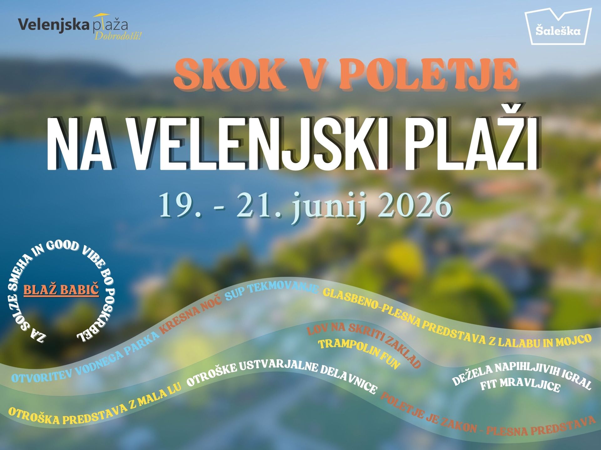 Skok v poletje na Velenjski plaži
