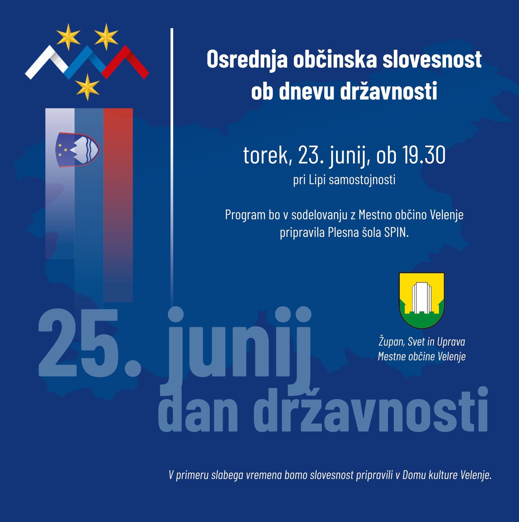 Osrednja občinska slovesnost ob dnevu državnosti