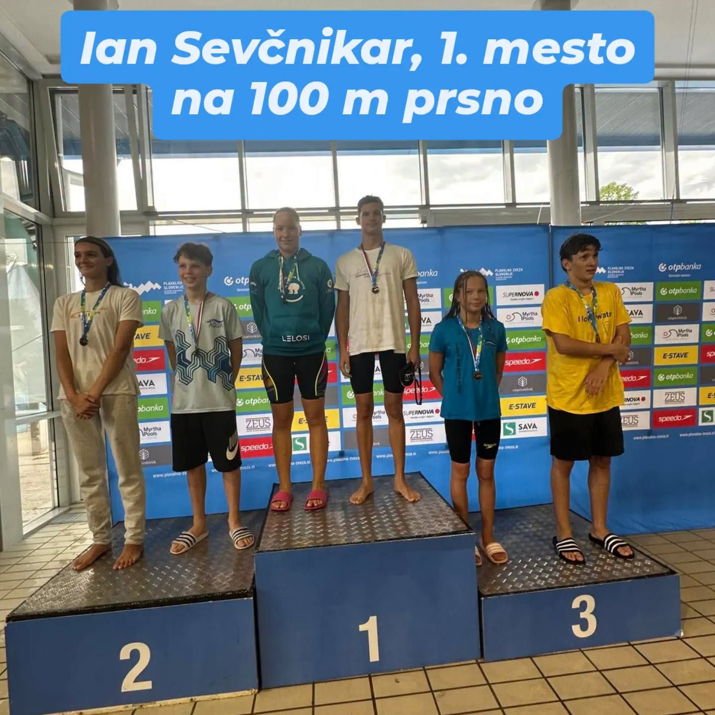 Velenjski plavalci blesteli na prvenstvu v Kranju: Ian Sevčnikar znova do naziva državnega prvaka