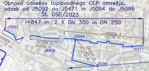 KPV nadaljuje z obnove vročevoda na Tomšičevi in Kersnikovi cesti