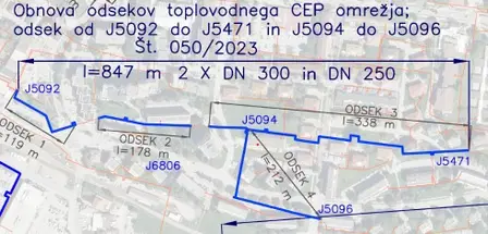 KPV nadaljuje z obnove vročevoda na Tomšičevi in Kersnikovi cesti