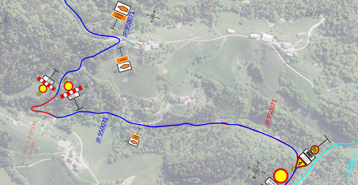 Od danes zaradi gradbenih del vzpostavljena popolna zapora javne poti Juvan–Juvanov