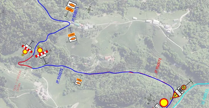 Od danes zaradi gradbenih del vzpostavljena popolna zapora javne poti Juvan–Juvanov