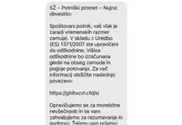 Na Slovenskih železnicah opozarjajo na lažna sporočila v imenu družbe