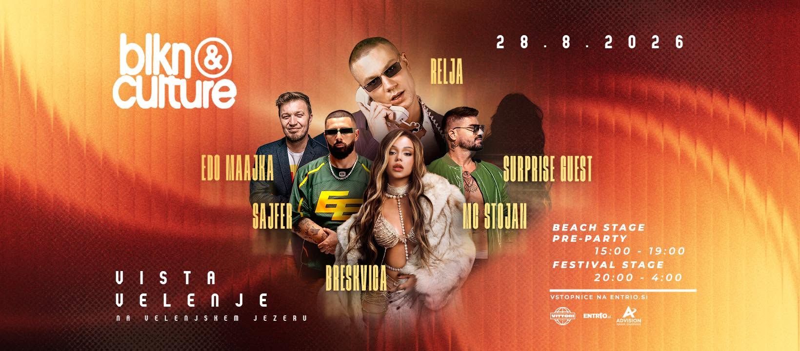 BLKN & CULTURE FESTIVAL – Vista Velenje (Relja, Breskvica, MC Stojan, Sajfer, Edo Maajka & More)