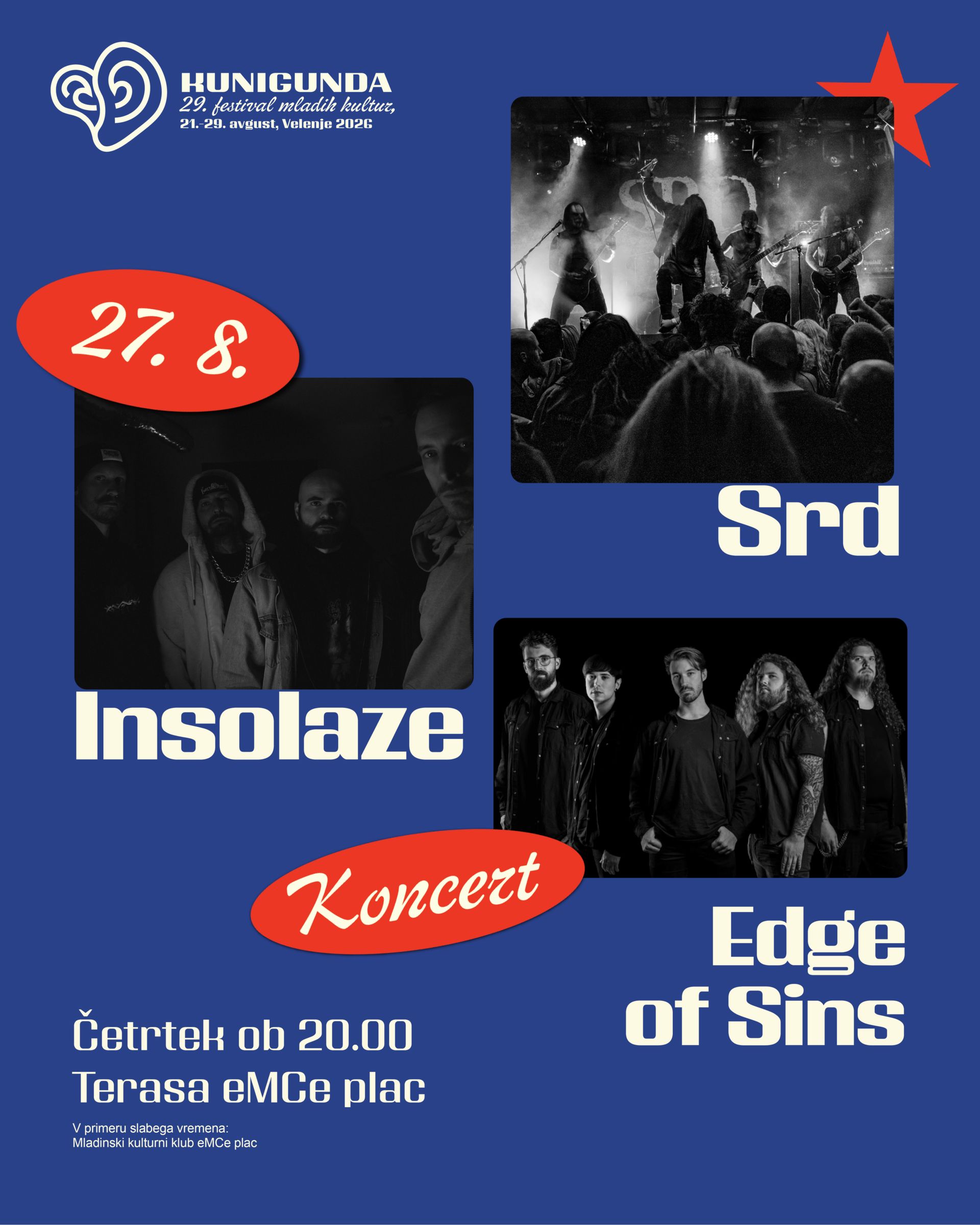 Koncert: Srd, Insolaze (AT), Edge of Sins