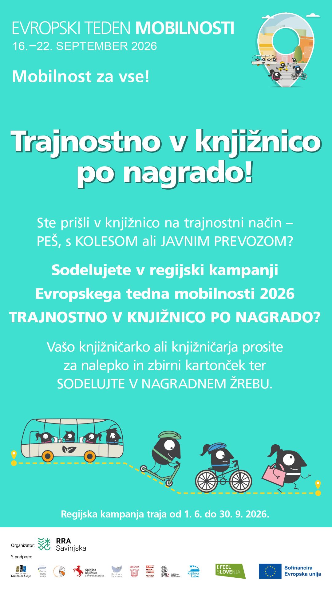Trajnostno v knjižnico po nagrado