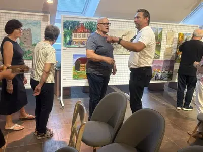 Z odprtjem razstave "Moje mesto, rad te imam" Društva Šaleških likovnikov zaokrožili 19. tradicionalno likovno kolonijo