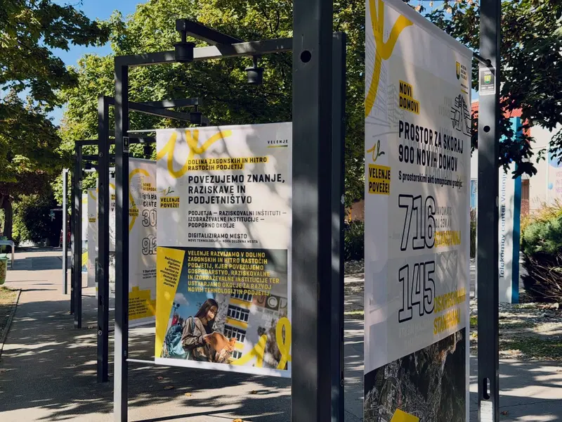 MOV z novo razstavo pri velenjski pošti predstavlja ključne projekte za razvoj mesta