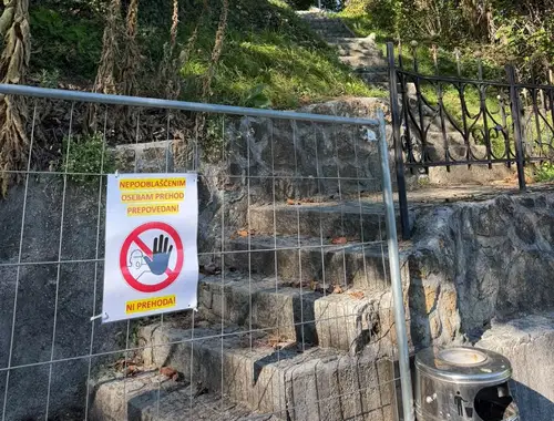 Spremembe pri dostopnosti do Velenjskega gradu v času del prenove grajske rondele