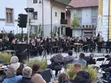 FOTO: Pihalni orkester Premogovnika Velenje z gosti pričaral čaroben balkanski večer