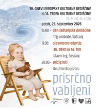 Šoštanj bo v petek gostil slavnostno odprtje 36. Dnevov evropske kulturne dediščine (DEKD) in 14. Teden kulturne dediščine (TKD).