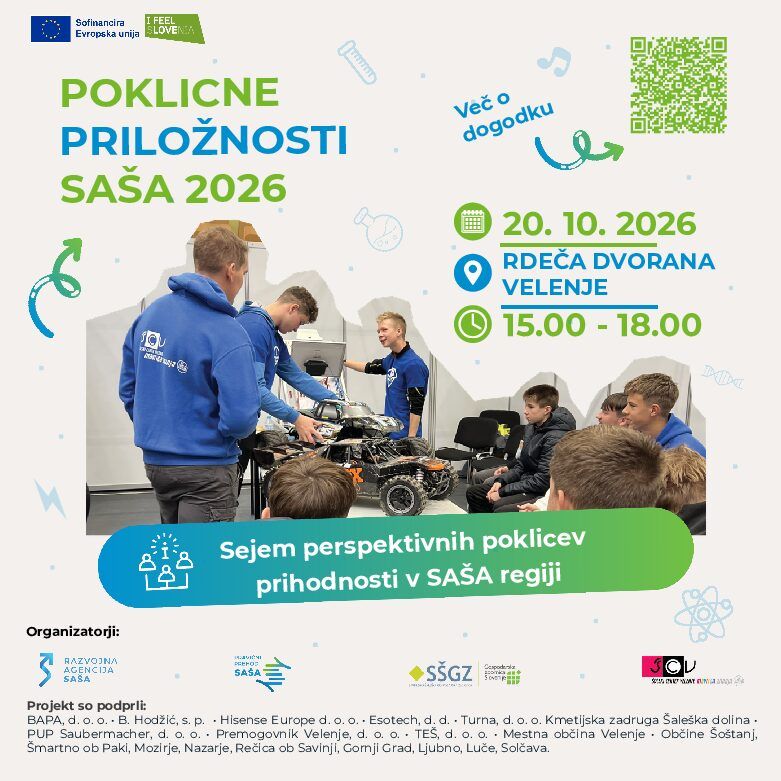 Poklicne priložnosti SAŠA 2026