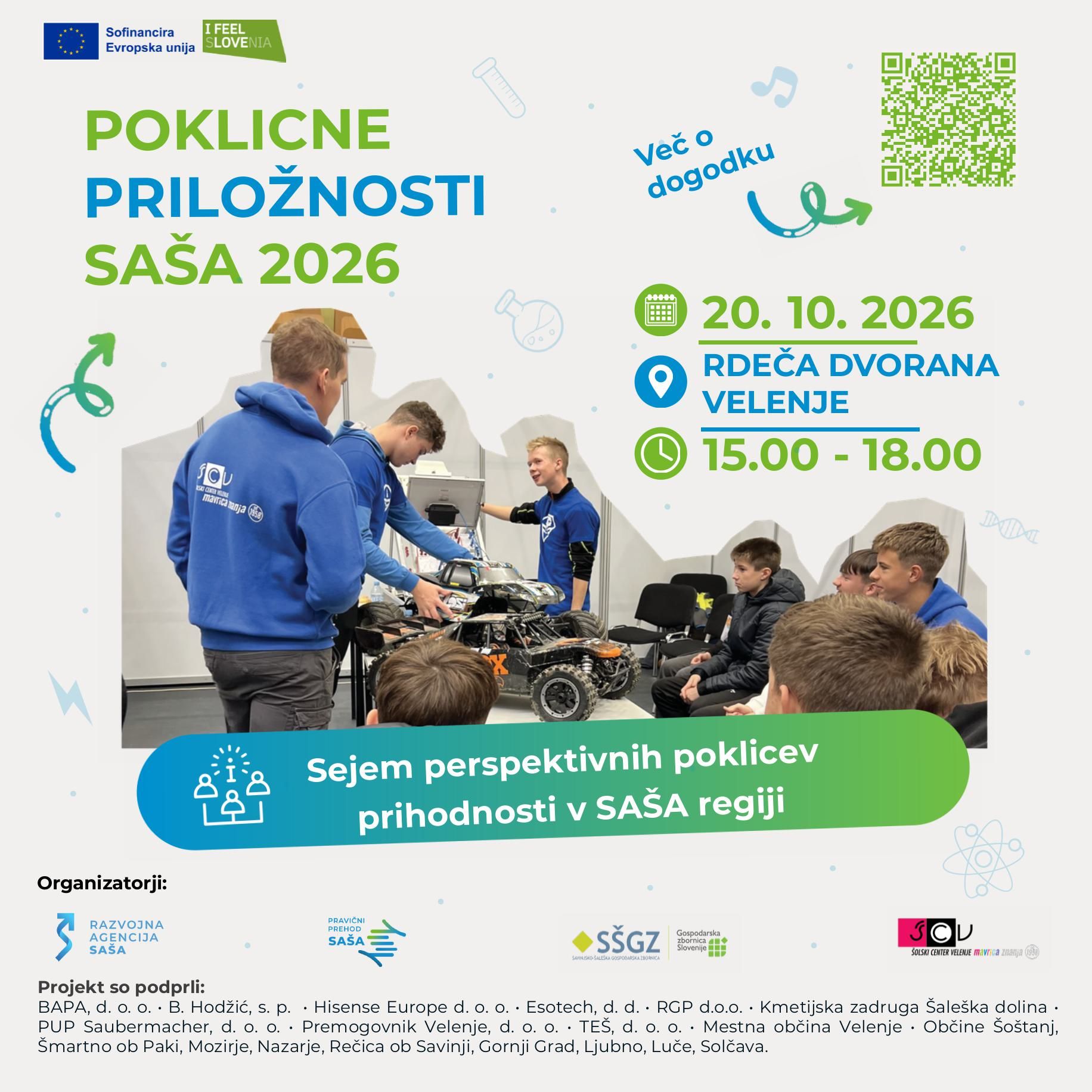 Poklicne priložnosti SAŠA 2026
