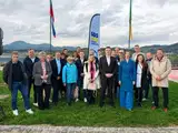 (FOTO) SDS Velenje predstavila županskega kandidata Nejca Pačnika in kandidate za mestni svet