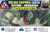 Od jutri bo vzpostavljena delna zapora ceste Kotnik - Hriberšek