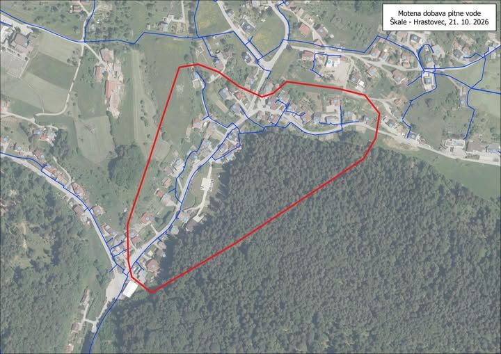 Jutri bo na območju Škal in Hrastovca zaradi nujnih vzdrževalnih del motena dobava pitne vode