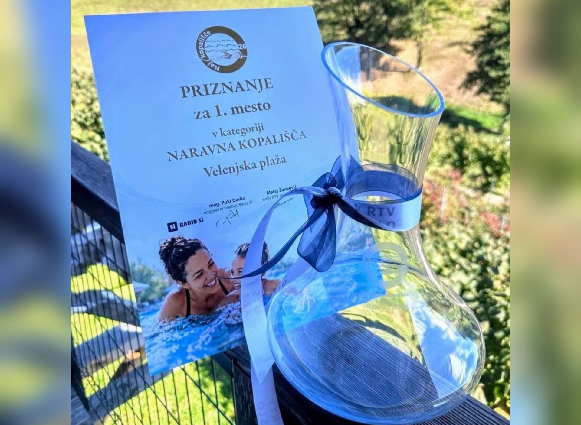 Velenjska plaža že devetič zapored najboljše naravno kopališče v Sloveniji