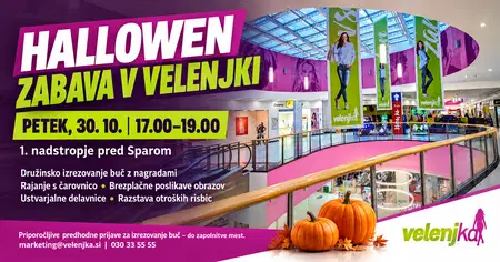 Ena buča, cela družina: v petek Halloween zabava v Velenjki