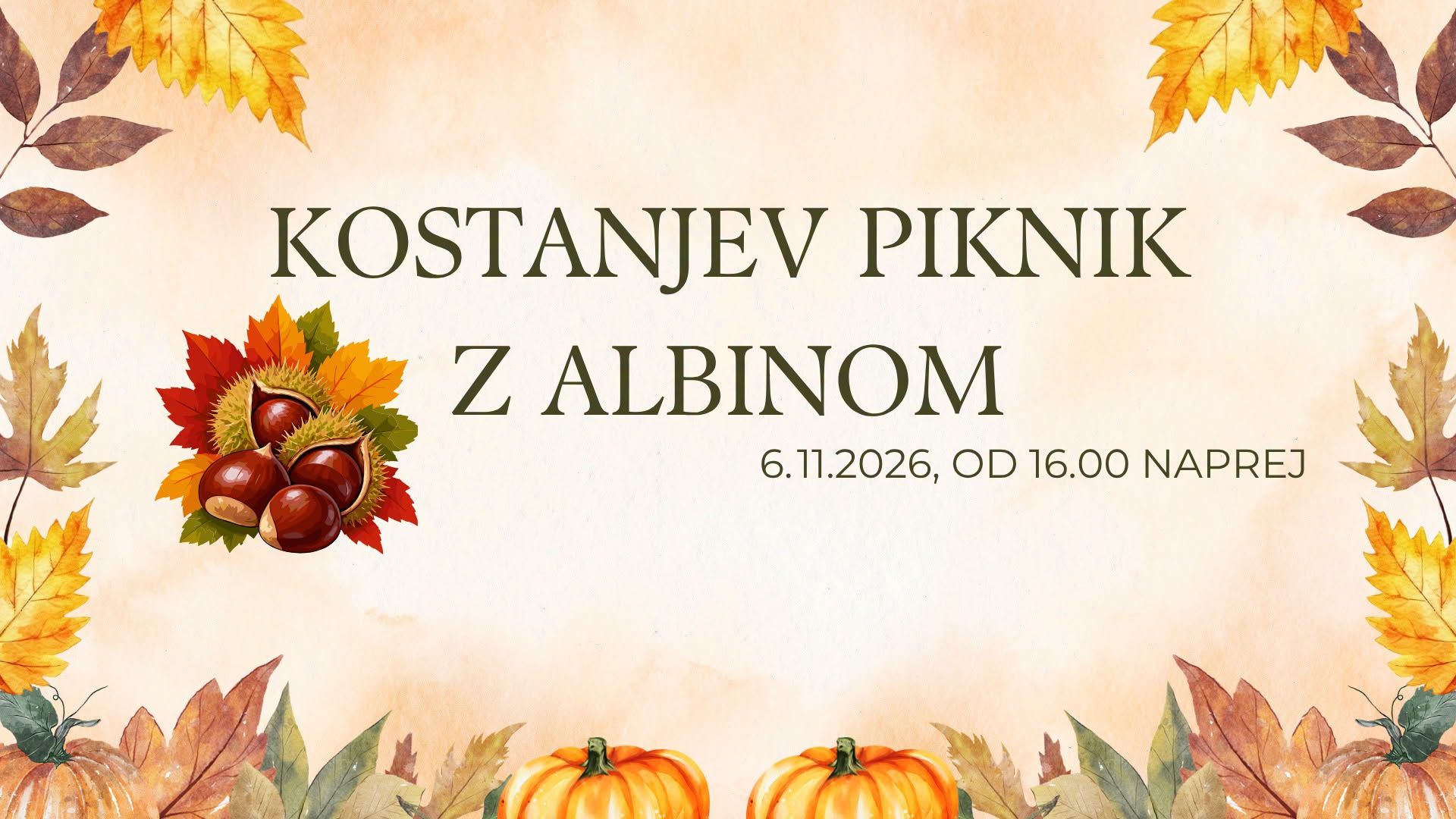 Kostanjev piknik z Albinom