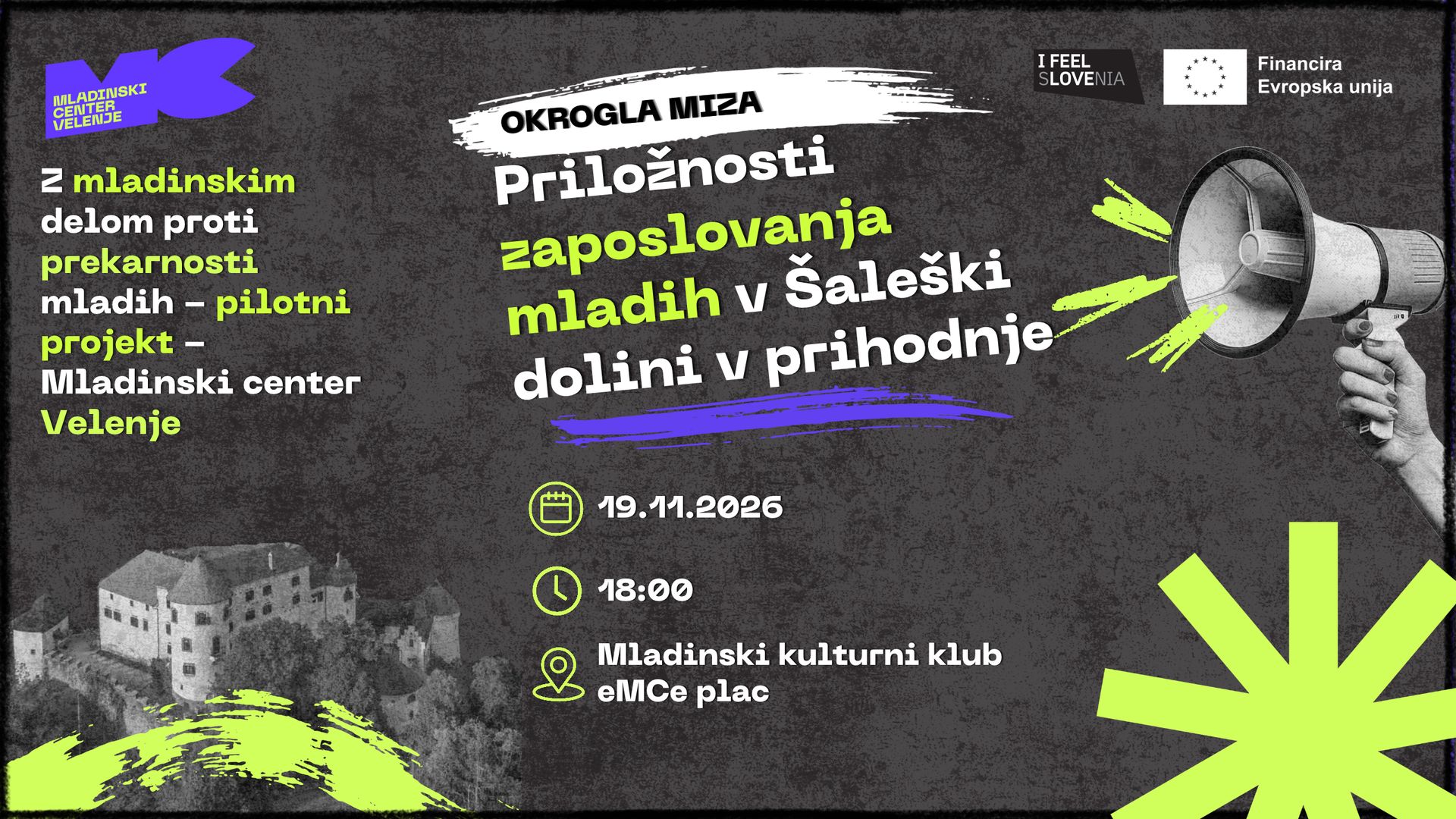 Okrogla miza: Priložnosti zaposlovanja mladih v Šaleški dolini v prihodnje