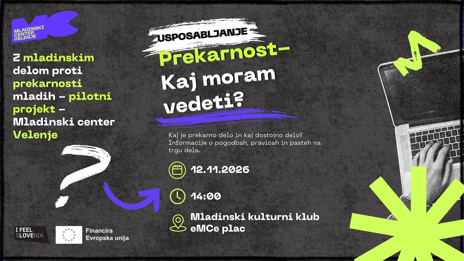 Usposabljanje za mlade: Prekarno in dostojno delo