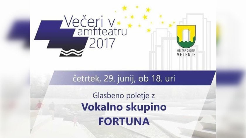 "Večeri v amfiteatru": Glasbeno poletje z Vokalno skupino Fortuna