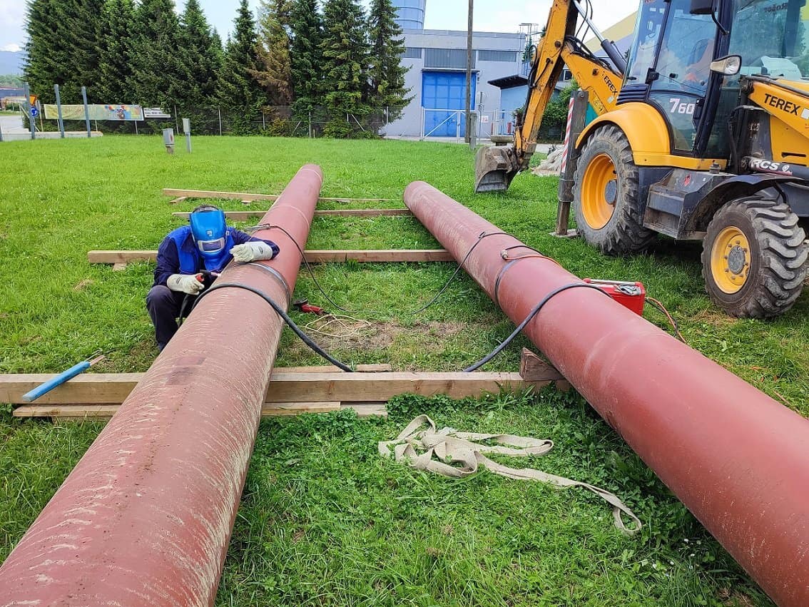 Zaključena nujna vzdrževalna dela distribucijskega sistema toplote na magistralnem cevovodu