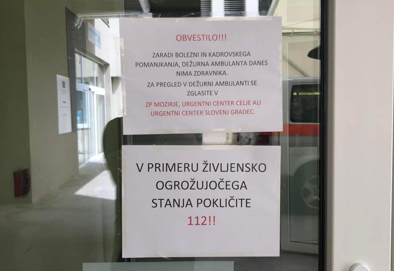 ZD Velenje o očitkih glede odsotnosti dežurnega zdravnika