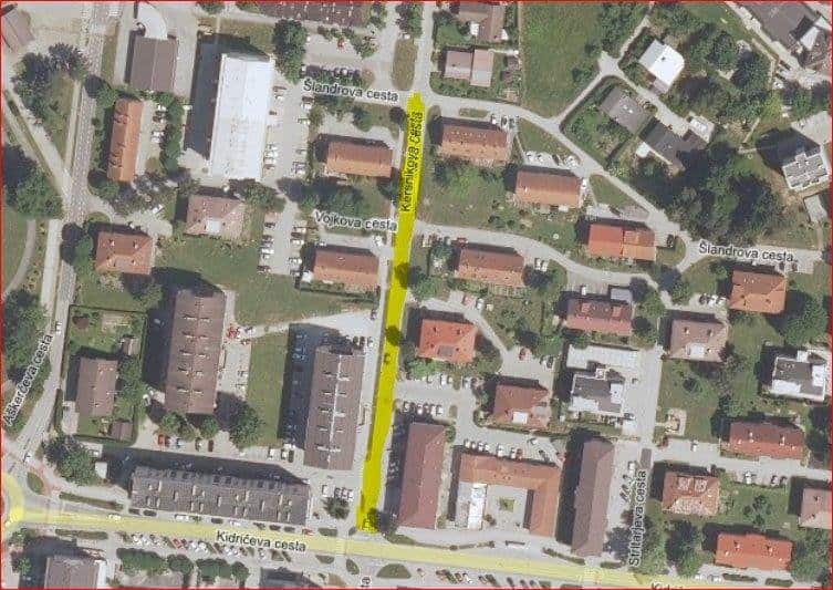 Zaradi obnove kanalizacijskega omrežja zapora Kersnikove ceste