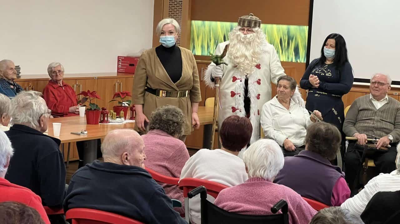 Praznični obiski podžupanje in Dedka Mraza