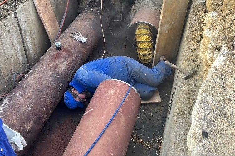 Dve večji netesnosti na magistralnem cevovodu