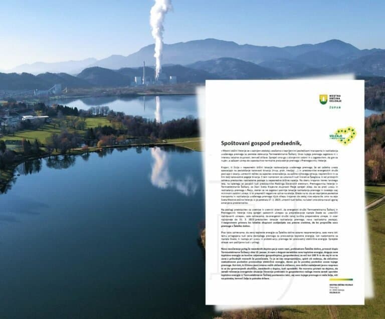 Župan Mestne občine Velenje je poslal pismo predsedniku vlade dr. Robertu Golobu