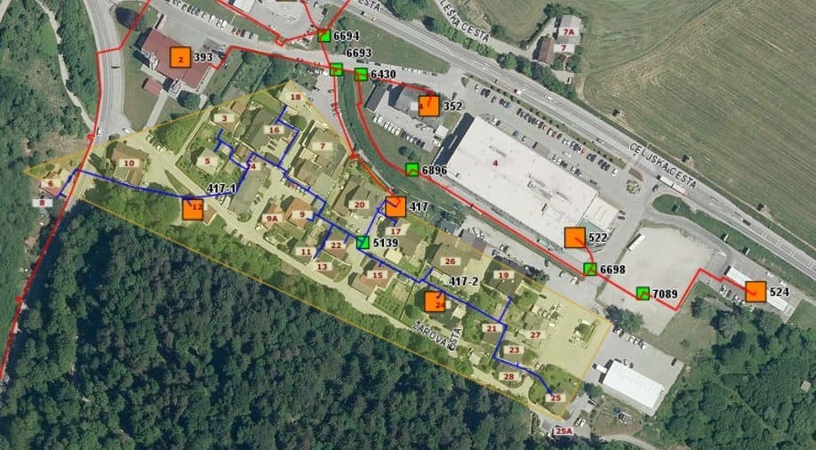 Motena dobava toplotne energije na področju Žarove ceste
