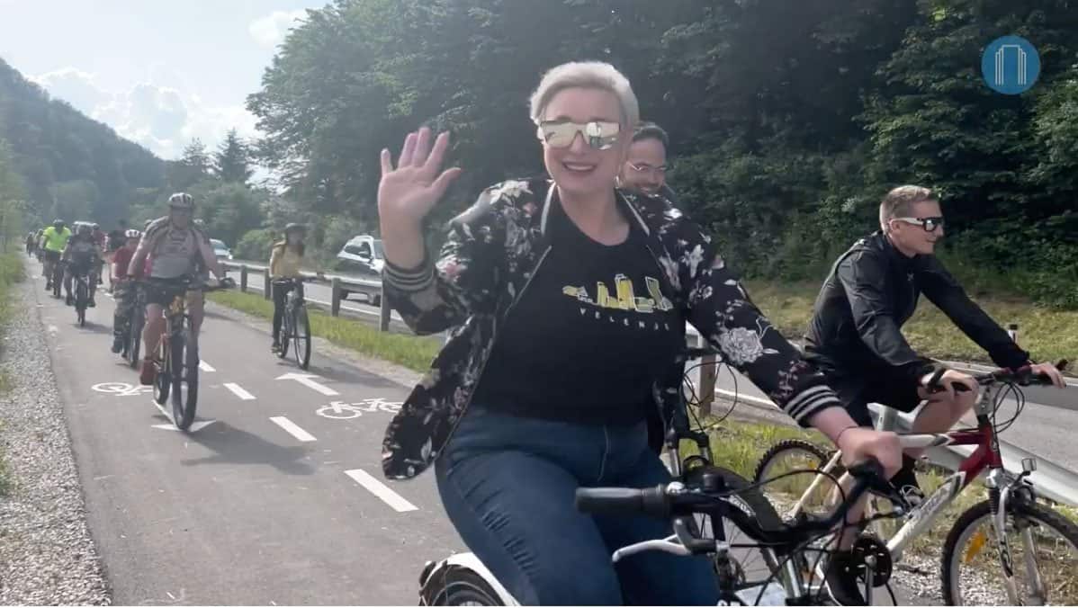 VIDEO: Odprli kolesarsko povezavo med Velenjem in Dobrno