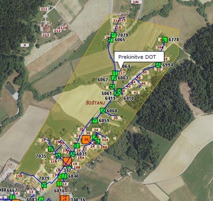 Prekinjena dobava toplotne energije in sanitarne tople vode (Koroška cesta, Cesta heroja Gašperja)