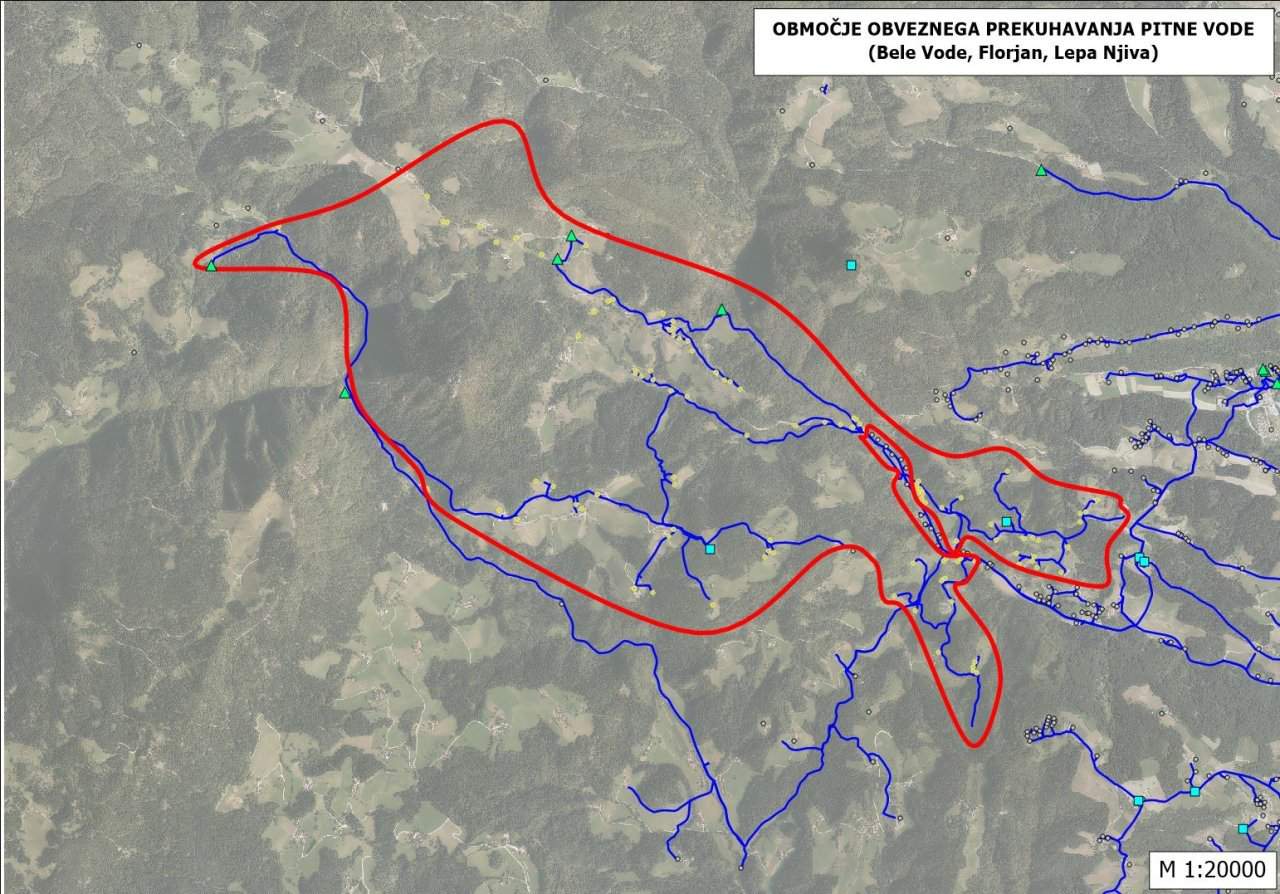 Nujno obvestilo: obvezno prekuhavanje na območjih Belih vod