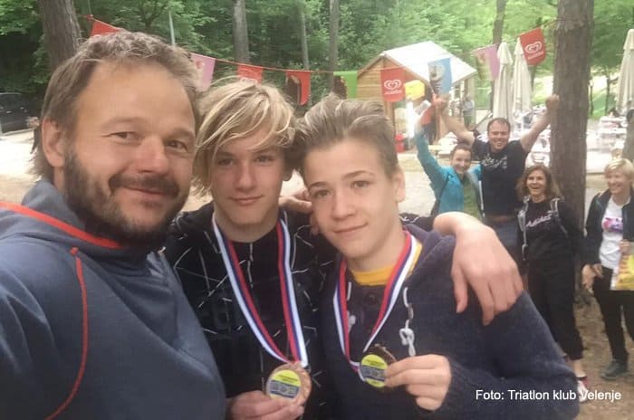 FOTO: Velenjčani nastopili na triatlonu na Šmartinskem jezeru