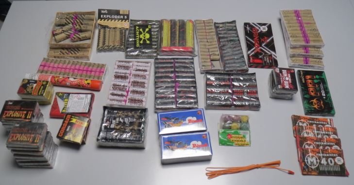 Velenjski policisti včeraj zasegli več kot 1.000 petard