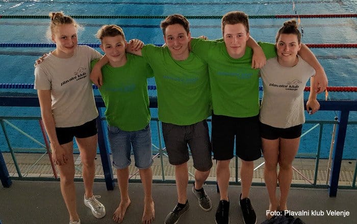 Plavalni klub Velenje do petih medalj na kranjskem mitingu