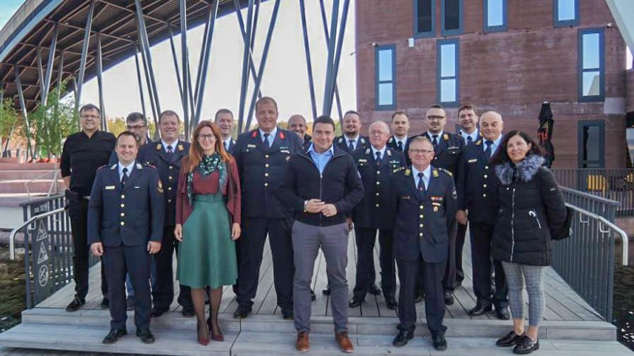 V mesecu požarne varnosti župan sprejel gasilce