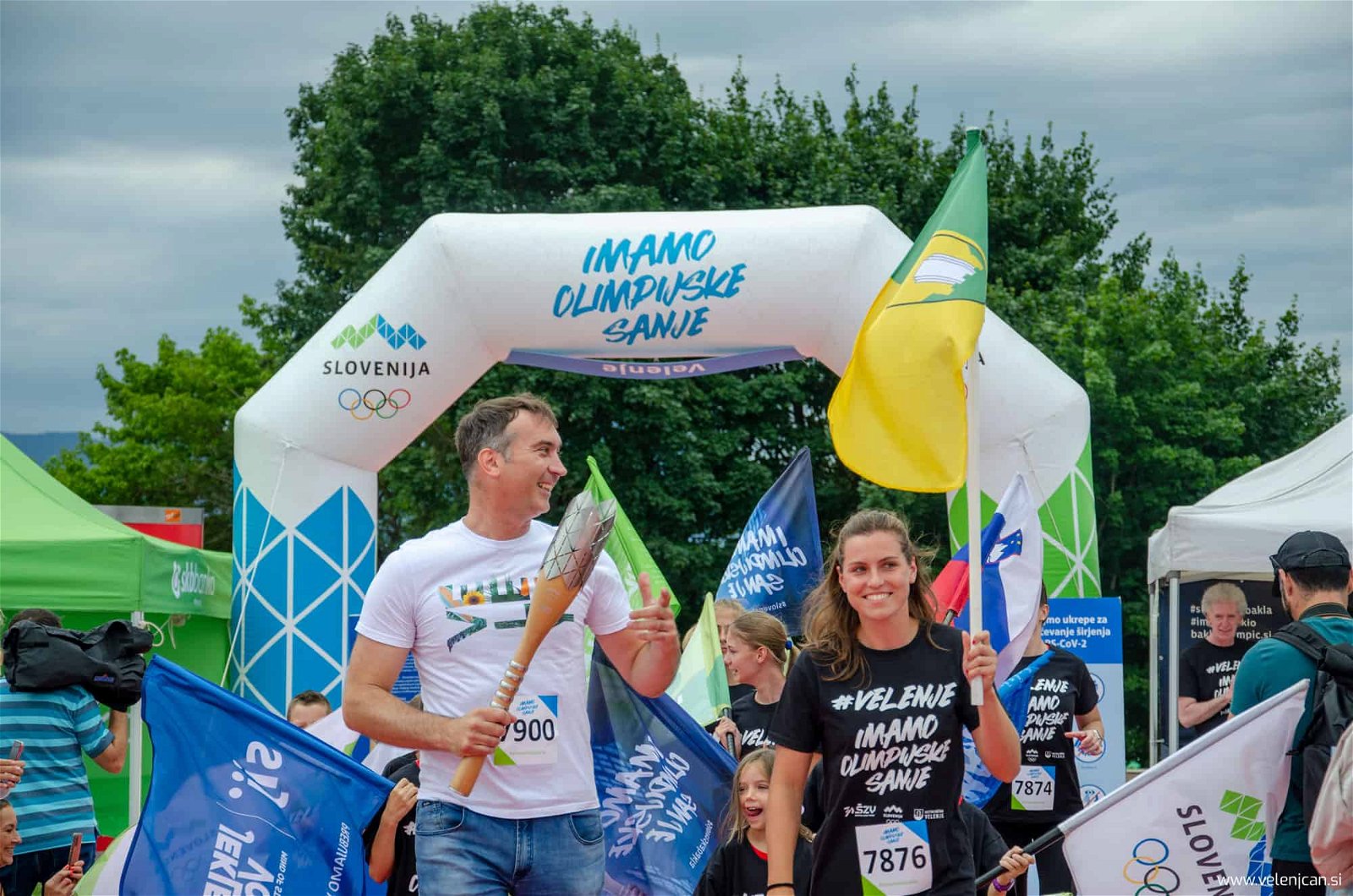 FOTO/VIDEO: Slovensko baklo pričakali tudi v Velenju