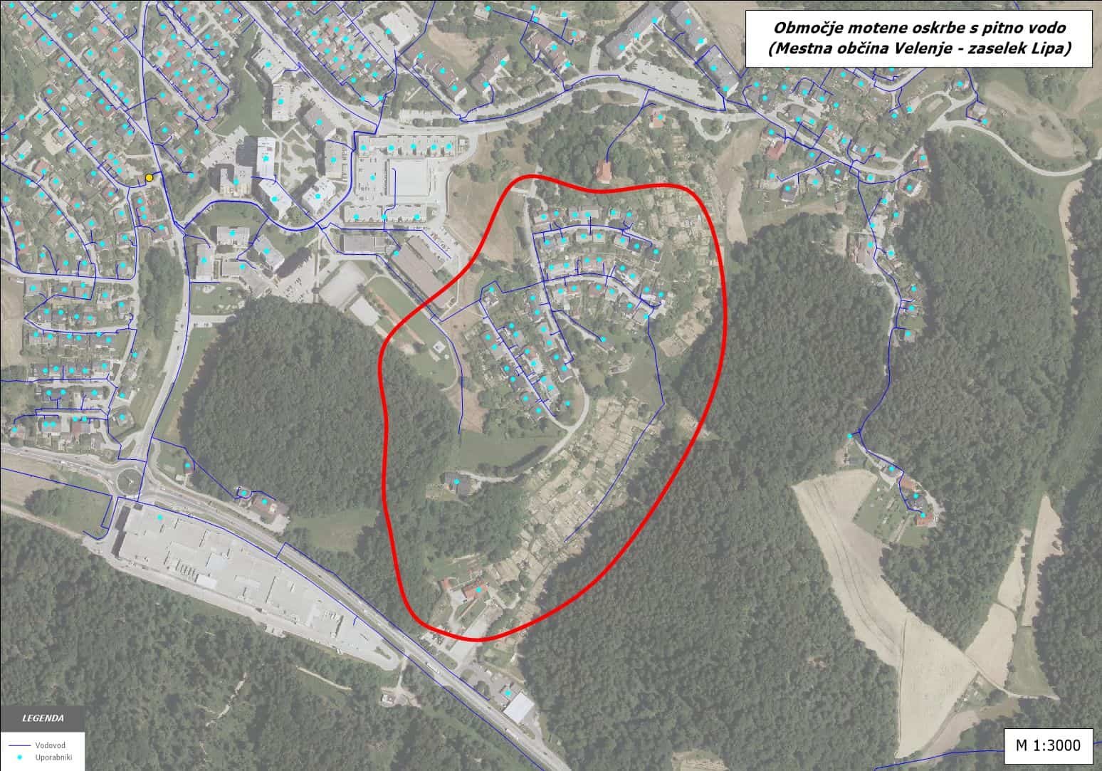 Motnje pri dobavi pitne vode - Lipa