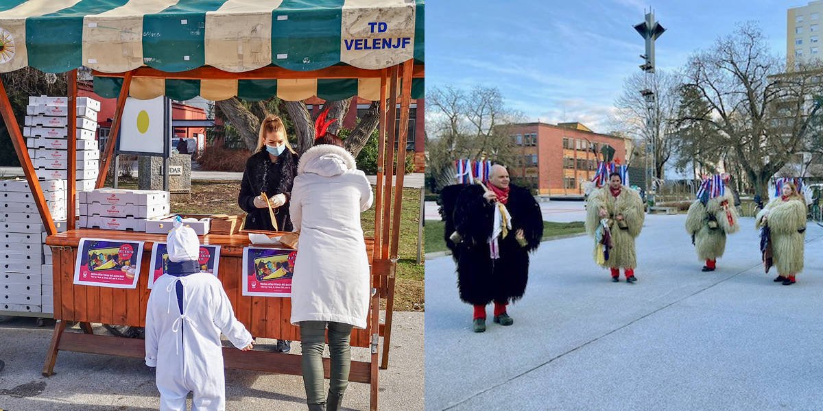 Na pustni torek v Velenju ni manjkalo zabave, kurentov in krofov
